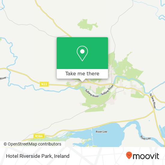 Hotel Riverside Park map