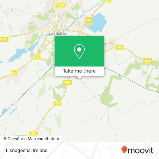 Lisnageeha map