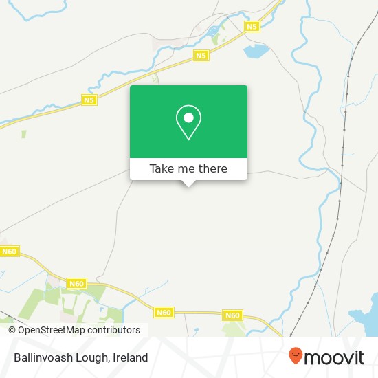 Ballinvoash Lough map