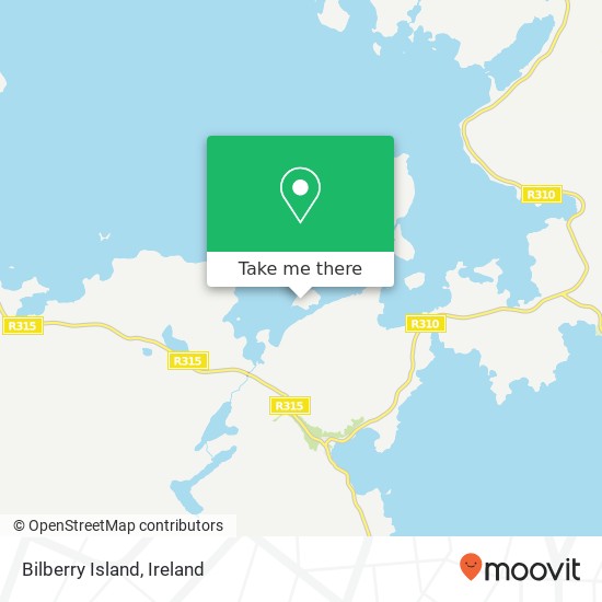 Bilberry Island map