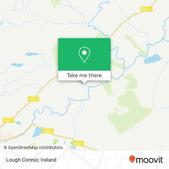 Lough Connor map