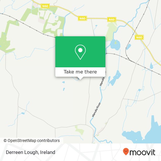 Derreen Lough map