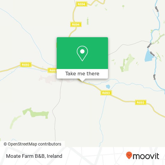 Moate Farm B&B map