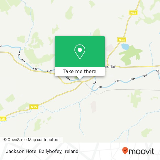 Jackson Hotel Ballybofey map