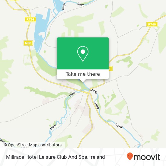 Millrace Hotel Leisure Club And Spa map