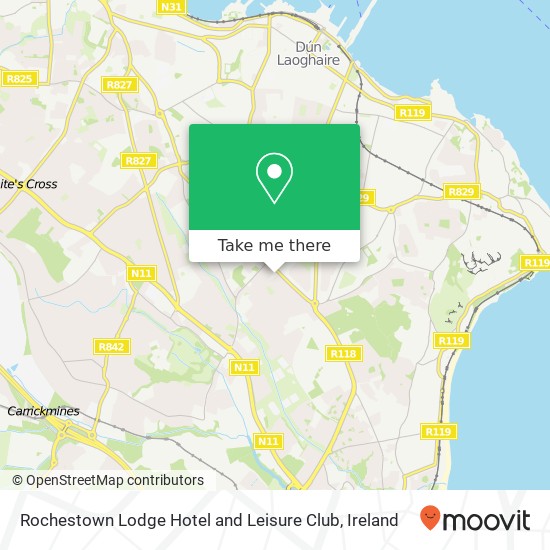 Rochestown Lodge Hotel and Leisure Club map