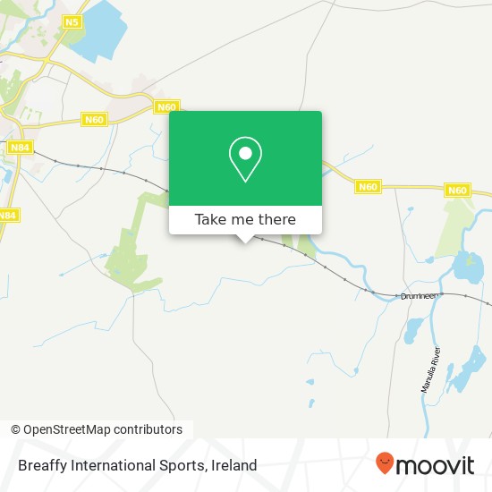 Breaffy International Sports map