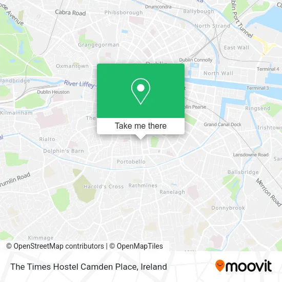 The Times Hostel Camden Place map