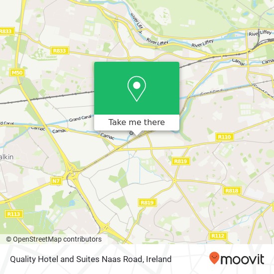 Quality Hotel and Suites Naas Road map
