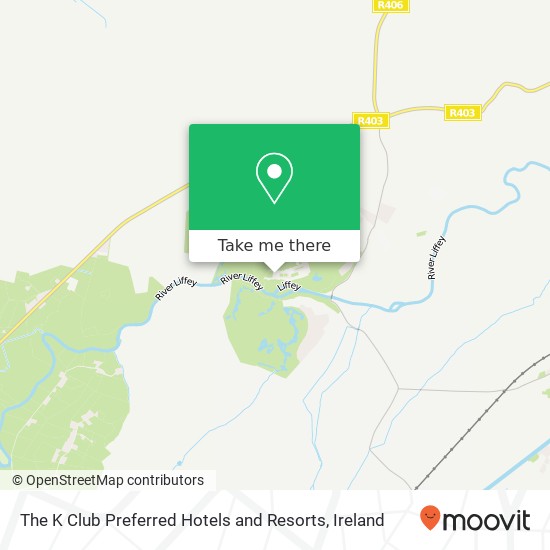 The K Club Preferred Hotels and Resorts map