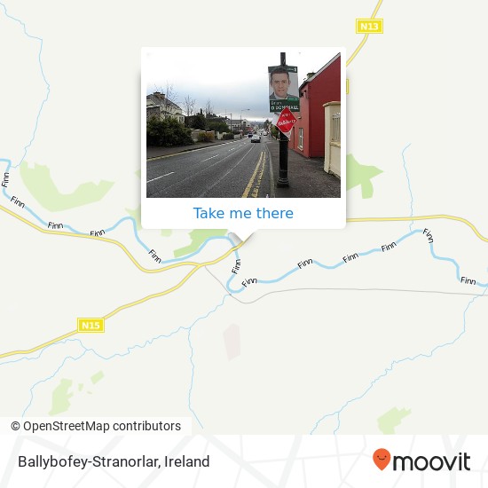 Ballybofey-Stranorlar map