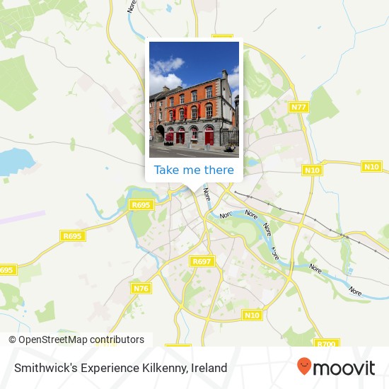 Smithwick's Experience Kilkenny map