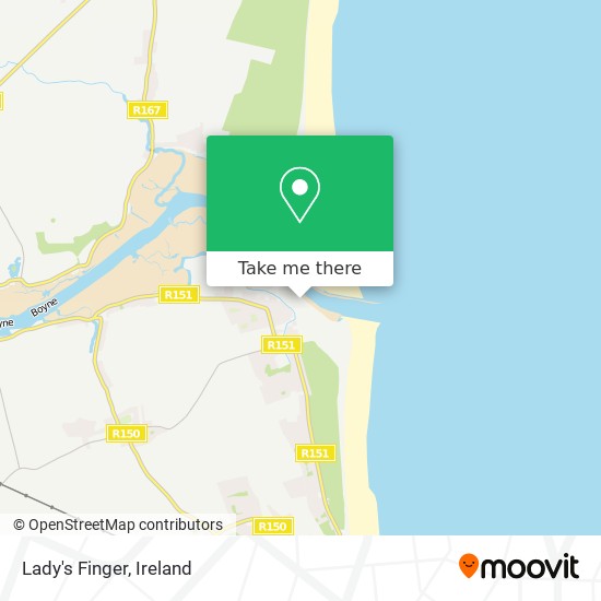Lady's Finger map