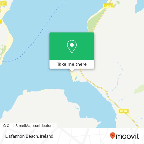 Lisfannon Beach map