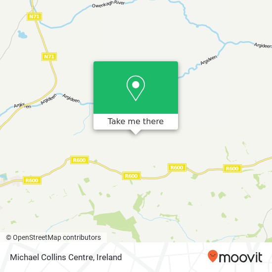 Michael Collins Centre map