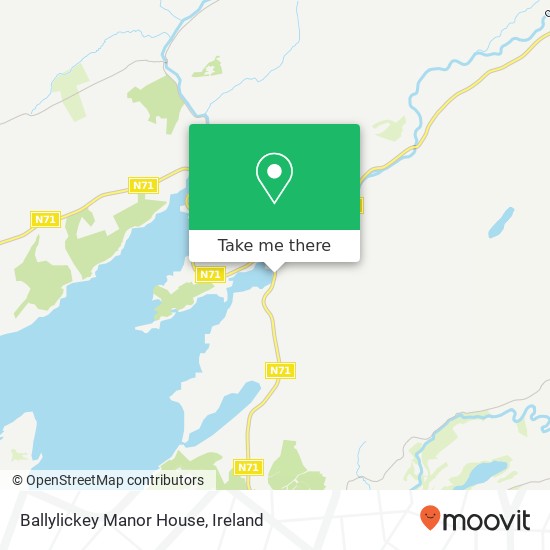 Ballylickey Manor House map