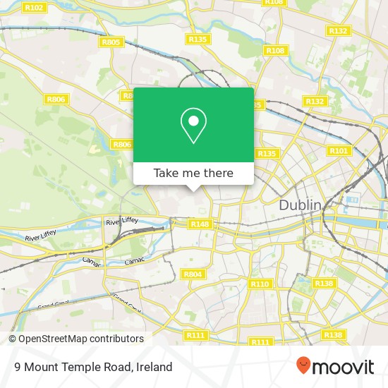 9 Mount Temple Road map