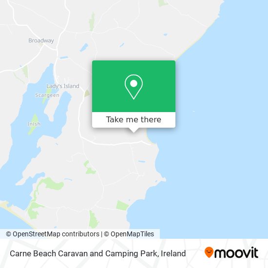 Carne Beach Caravan and Camping Park map