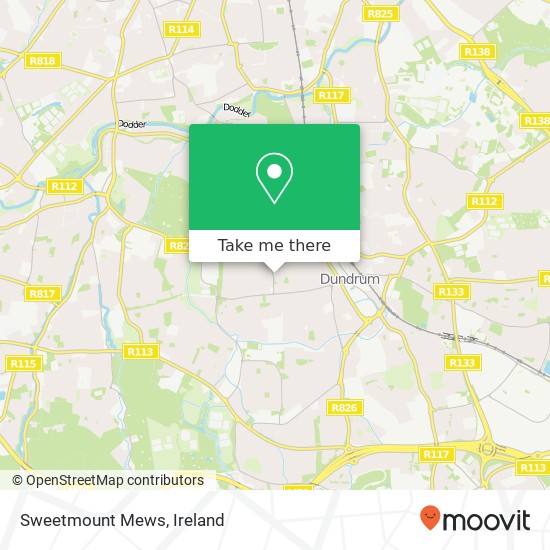 Sweetmount Mews map