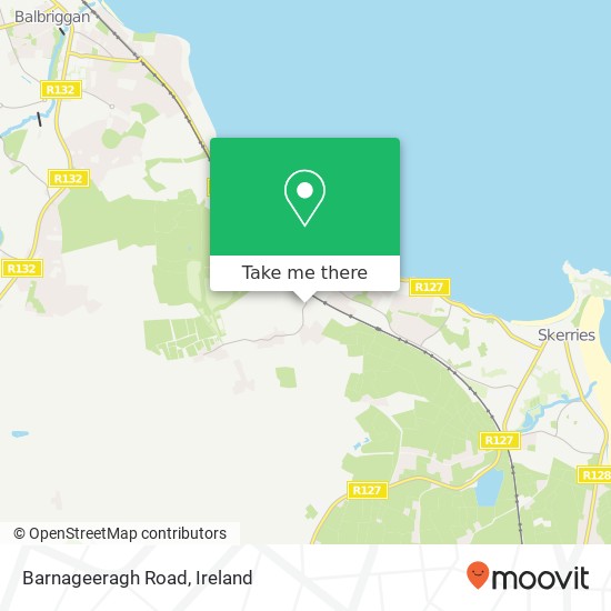 Barnageeragh Road map