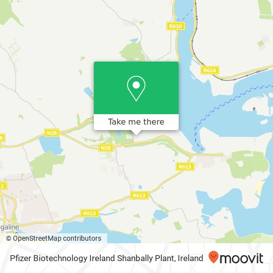 Pfizer Biotechnology Ireland Shanbally Plant map