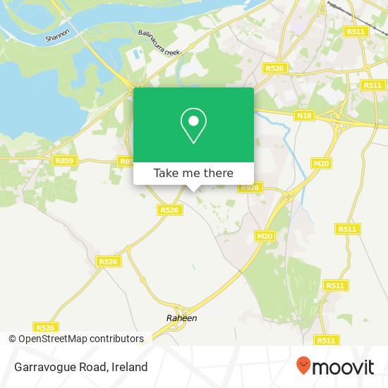 Garravogue Road map