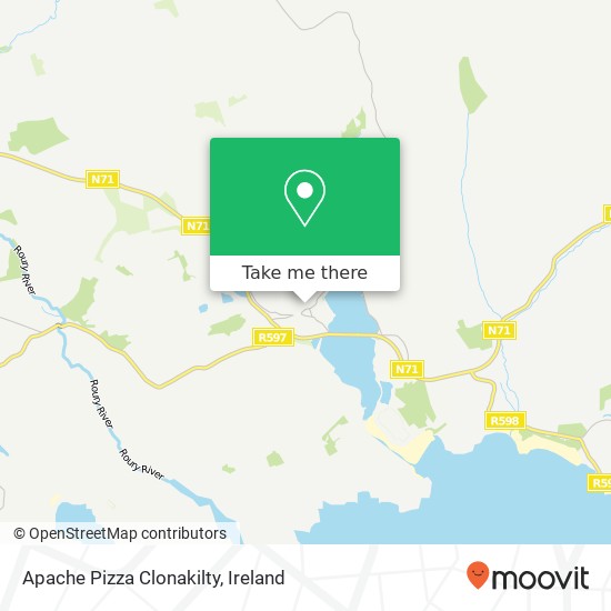 Apache Pizza Clonakilty, Ceim Hill Rosscarbery map