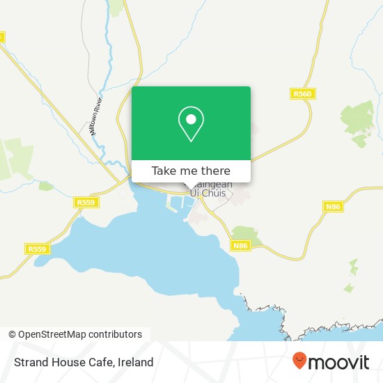 Strand House Cafe, The Colony Dingle, County Kerry plan