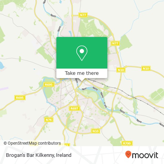 Brogan's Bar Kilkenny map