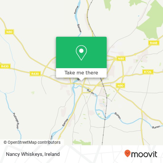 Nancy Whiskeys, Hay Market Carlow map