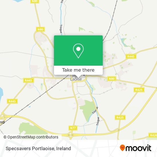 Specsavers Portlaoise map