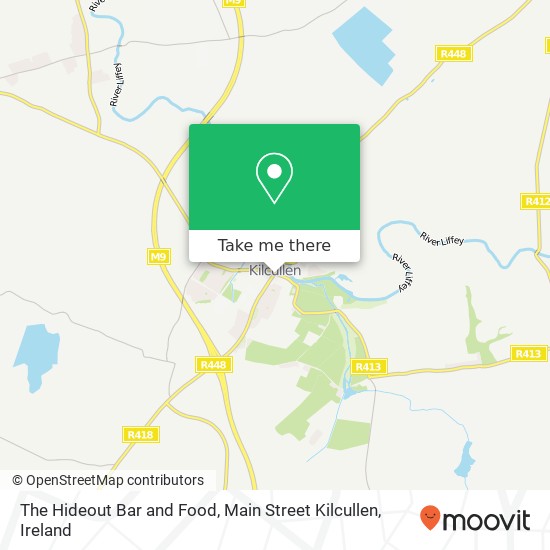 The Hideout Bar and Food, Main Street Kilcullen map
