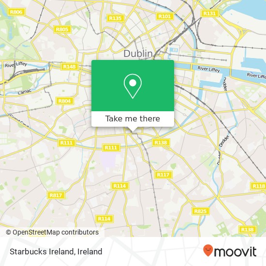 Starbucks Ireland, Harcourt Street Dublin 2 D02 F721 map