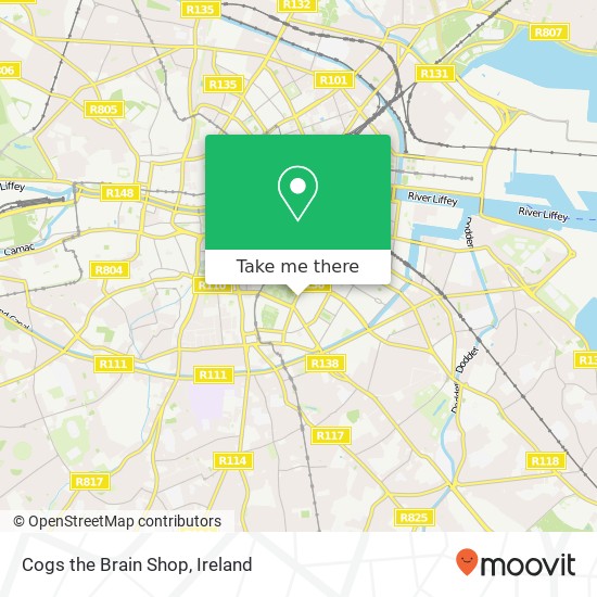 Cogs the Brain Shop, St Stephen's Green Dublin 2 D02 HK52 map
