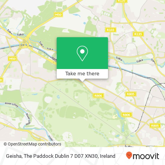 Geisha, The Paddock Dublin 7 D07 XN30 map