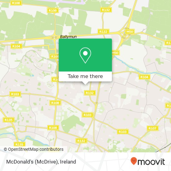 McDonald's (McDrive), Omni Park Dublin 9 9 map