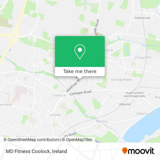 MD Fitness Coolock map