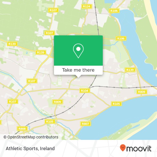Athletic Sports, Dublin 13 map