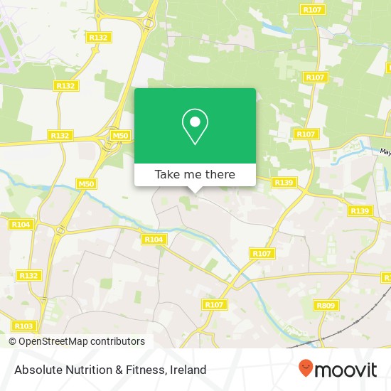 Absolute Nutrition & Fitness, Clonshaugh Avenue Dublin 17 map