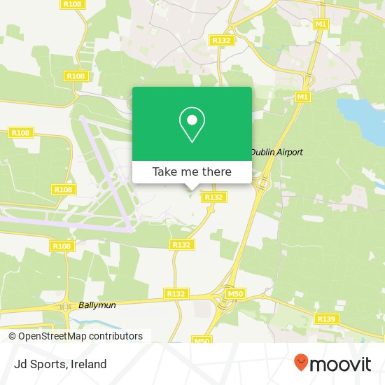 Jd Sports, Eastlink Road Dublin Airport map