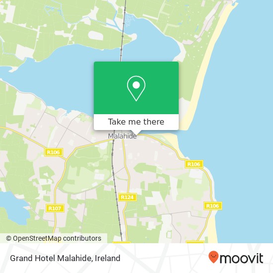 Grand Hotel Malahide, Grove Road Malahide, County Dublin map