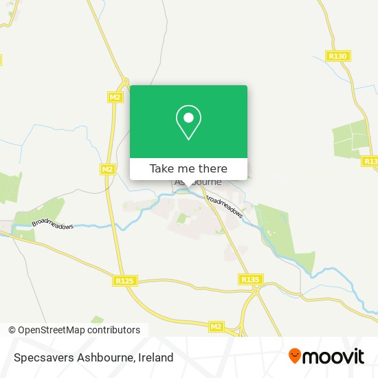 Specsavers Ashbourne map