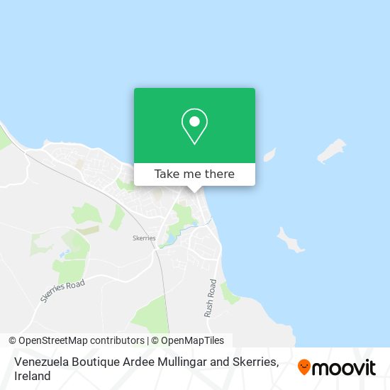 Venezuela Boutique Ardee Mullingar and Skerries map