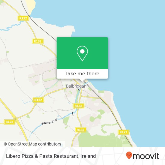 Libero Pizza & Pasta Restaurant, George's Hill Balbriggan, County Dublin plan