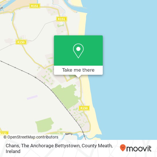 Chans, The Anchorage Bettystown, County Meath map