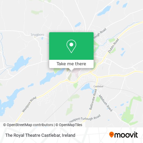 The Royal Theatre Castlebar map