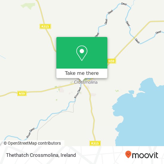 Thethatch Crossmolina map