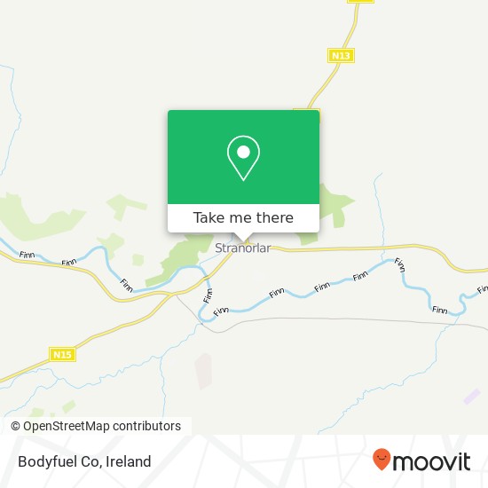 Bodyfuel Co, Main Street Stranorlar map