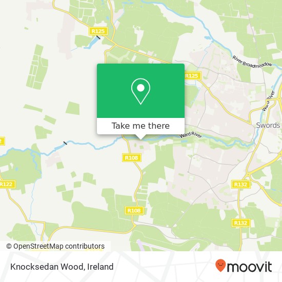 Knocksedan Wood map