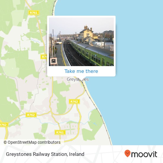 Greystones Railway Station map
